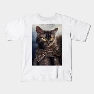 Armored knight cat: Burglar Kids T-Shirt